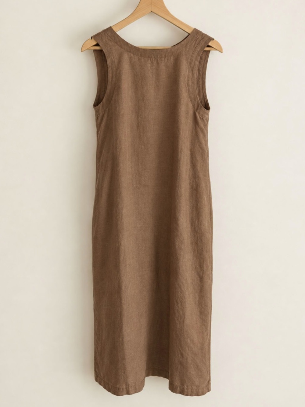 Sauths Carmen Linen Dress Brown Size X Small NWT